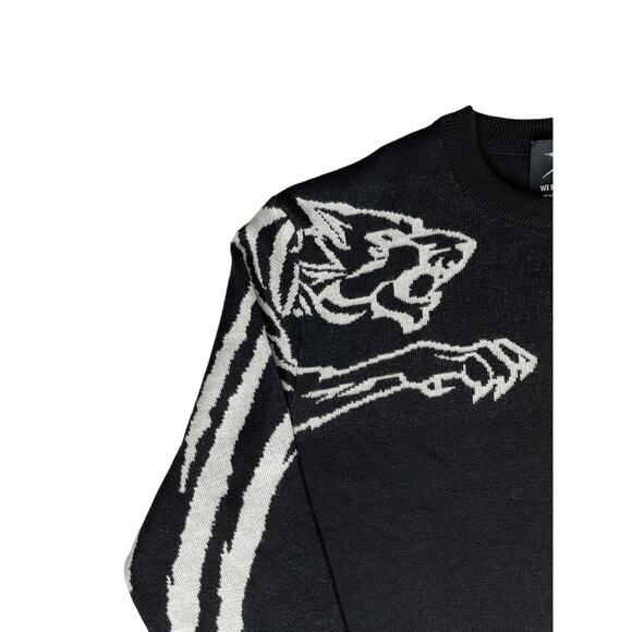 1-81 PLEIN SPORT Men's Sweater Logo Black/White Small - Picture 4 of 11